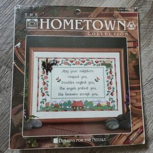 Designs for the Needle OS Nostalgic Blessing Cross Stitch Kit Vintage Hometown